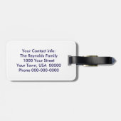 平和の鳩 ラゲッジタグ (裏面横)