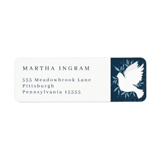 平和の鳩 ラベル (正面)