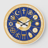 平和の鳩 ラージ壁時計 (正面)