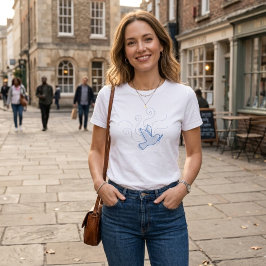 平和の鳩。平和。T-シャツ Tシャツ