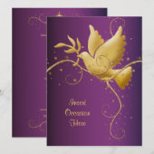 平和の鳩 招待状 (正面/裏面)