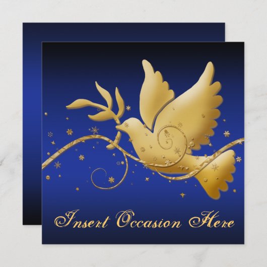 平和の鳩 招待状 (正面/裏面)