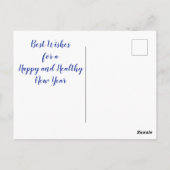 平和の鳩 新年のポストカード ポストカード (裏面)