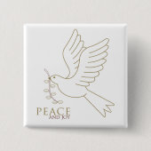 平和の鳩 缶バッジ (正面)