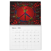 平和の12か月 カレンダー (2月 2026)