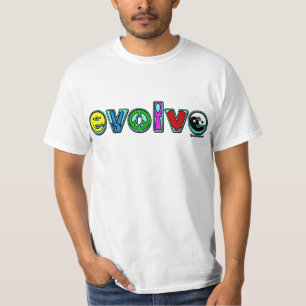 平和の6つの記号と展開させ、進歩して下さい Tシャツ