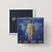 平和のRastafariの王子 缶バッジ (正面&裏面)