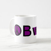 平和はあなたとあります コーヒーマグカップ (正面左)