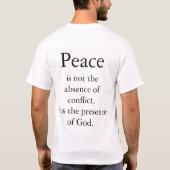 平和はありません Tシャツ (裏面)