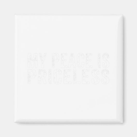 平和はかけがえのないもの メンタルヘルスの意識 自己愛 マグネット (正面)