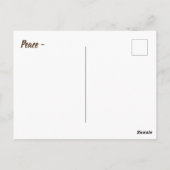 平和はがき – ブッダの見積り ポストカード (裏面)