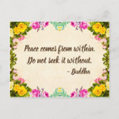 平和はがき – ブッダの見積り ポストカード (正面)