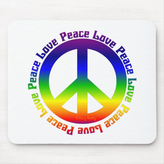 平和はすべてを愛し、 マウスパッド (正面)