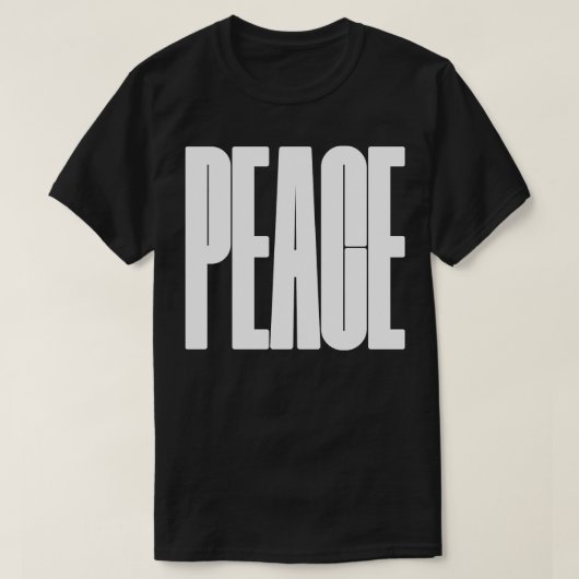 平和はっきりした Tシャツ (デザイン正面)