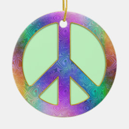 平和はクリスマスツリーのオーナメントの内で始まります セラミックオーナメント