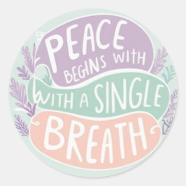 平和はステッカーで始まる ラウンドシール