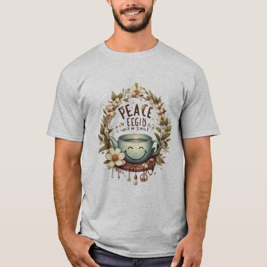 平和はスマイルTシャツから始まる Tシャツ (正面)