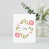 平和はピンクのスマイルで始まるフローラ シーズンカード (スタンド正面)