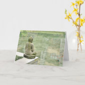 平和は中から来ます。 仏の引用文カード カード (黄色い花)