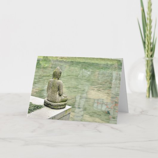 平和は中から来ます。 仏の引用文カード カード (正面)