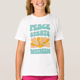 平和は内側から始まる Tシャツ