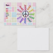 平和は円を言い表わします 名刺 (正面/裏面)