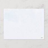 平和は喜びの水彩と白鳩のクリスマスを愛 シーズンポストカード (裏面)