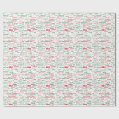 平和は幸せなメリークリスマス多くの言語共存します ラッピングペーパー (フラット)