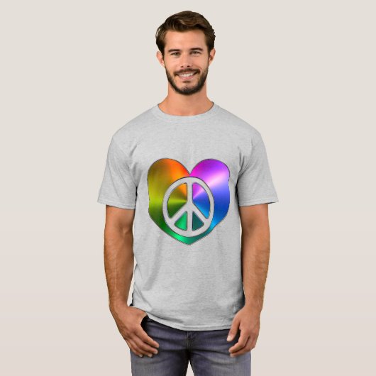 平和は愛は平和 Tシャツ (正面フル)