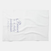 平和は日々の誓い 名言 キッチンタオル (横)