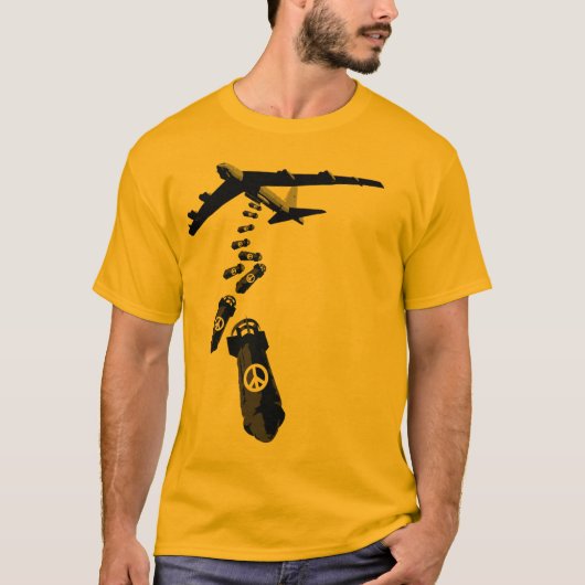 平和は爆弾です Tシャツ (正面)