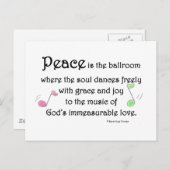 平和は社交ダンス ポストカード (正面/裏面)