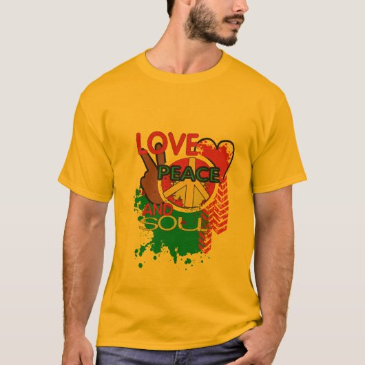 平和は精神をLOVE Tシャツ (正面)