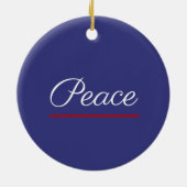 平和は良い セラミックオーナメント (裏面)
