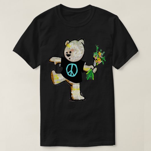 平和は落書き Tシャツ (デザイン正面)