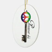 平和は鍵 セラミックオーナメント (左)