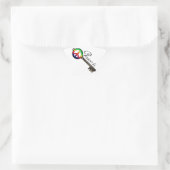 平和は鍵 星シール (バッグ)