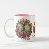 平和ばら色のマグ ツートーンマグカップ (左)