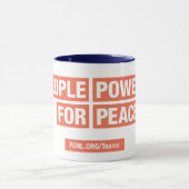 平和への力マグカップ マグカップ (中央)