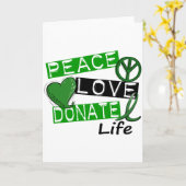 平和への愛が命を捧げる カード (黄色い花)