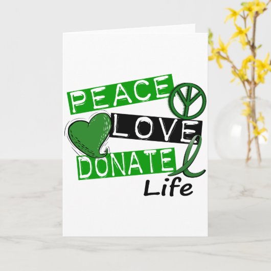 平和への愛が命を捧げる カード (黄色い花)