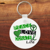 平和への愛が命を捧げる キーホルダー (正面)