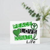 平和への愛が命を捧げる ポストカード (スタンド正面)