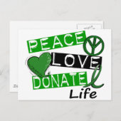 平和への愛が命を捧げる ポストカード (正面/裏面)