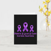 平和への愛とオピオイド過剰摂取の治療を支援する カード (黄色い花)