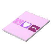 平和への愛とタンブル ノートパッド (回転)