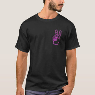 平和への愛と平等の平和ネオンサイン Tシャツ