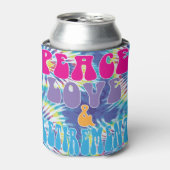 平和への愛と絞り染め 缶クーラー (缶正面)