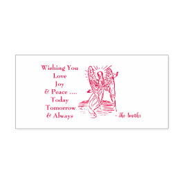 平和への愛の喜びの願い セルフインキングスタンプ