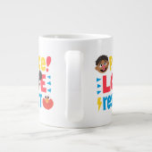 平和への愛の尊重 ジャンボコーヒーマグカップ (裏面)